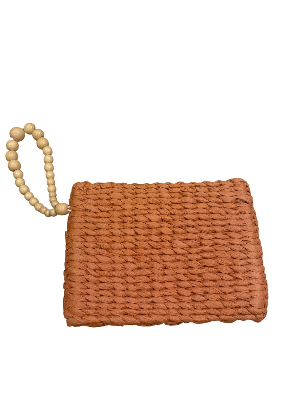 A New Day Seagrass Pink Terra Cotta Clutch